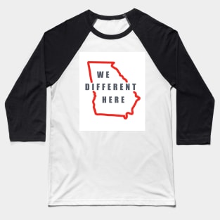 Georgia "We Different Here" Kirby Smart Halftime Speech Baseball T-Shirt